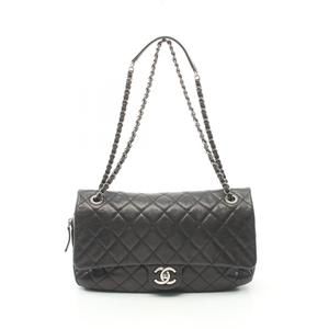 Chanel Rue Cambon Matelasse Caviar Skin Shoulder Bag Black